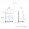 Тумба-умывальник Vigo Plaza 600