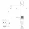 Смеситель для умывальника Lemark Винг монолитный LM5306C