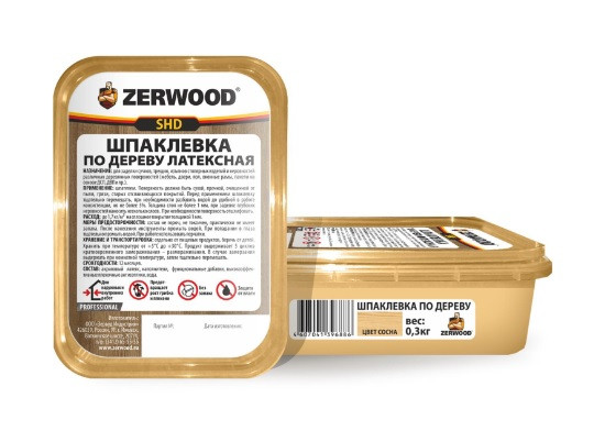 Шпаклевка по дереву Zerwood сосна 0,3 кг