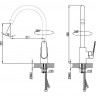 Смеситель для кухни Smartsant Флай (SM213501AA)