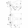 Смеситель для ванны Lemark Омега короткий излив LM3102C
