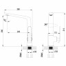 Смеситель для кухни Lemark Меланж высокий излив белый LM4905CW