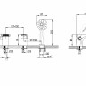 Смеситель для ванны Lemark Шифт на борт ванны на три отверстия LM4345C