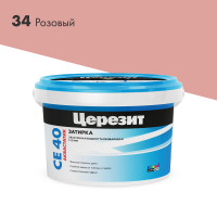 Затирка Церезит аквастатик СE40 №34 розовый 2 кг