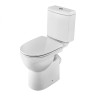 Унитаз-компакт Santek Юнион тонкое сиденье микролифт, косой выпуск (1WH302420)