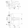 Смеситель для ванны Lemark Юнит короткий излив LM4502C